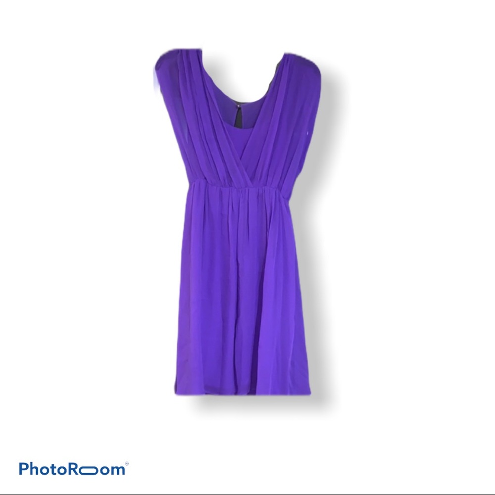 Alice & Olivia Purple Silk Dress